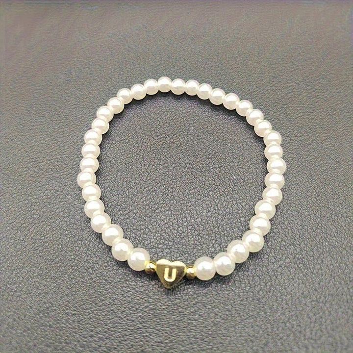 A-Z Pearl Beaded Bracelet