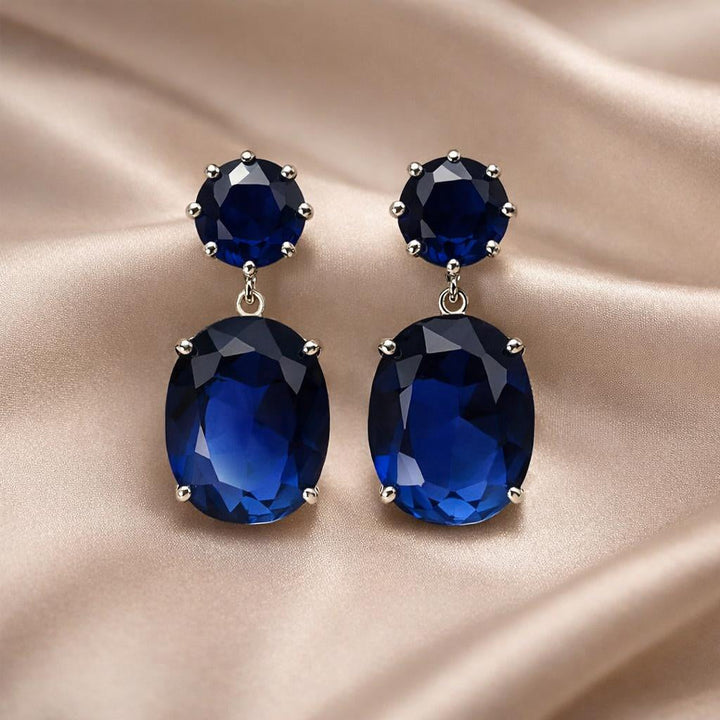 White gold earrings with majestic zirconia