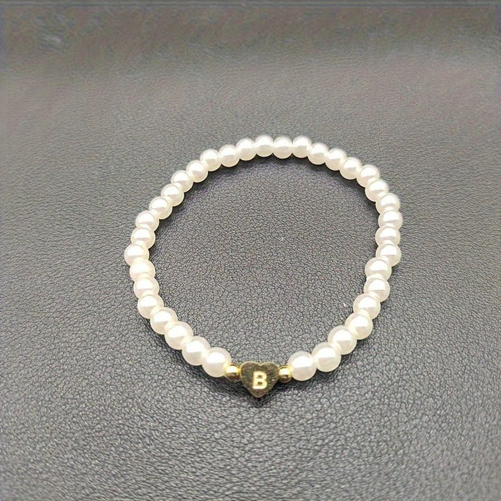 A-Z Pearl Beaded Bracelet