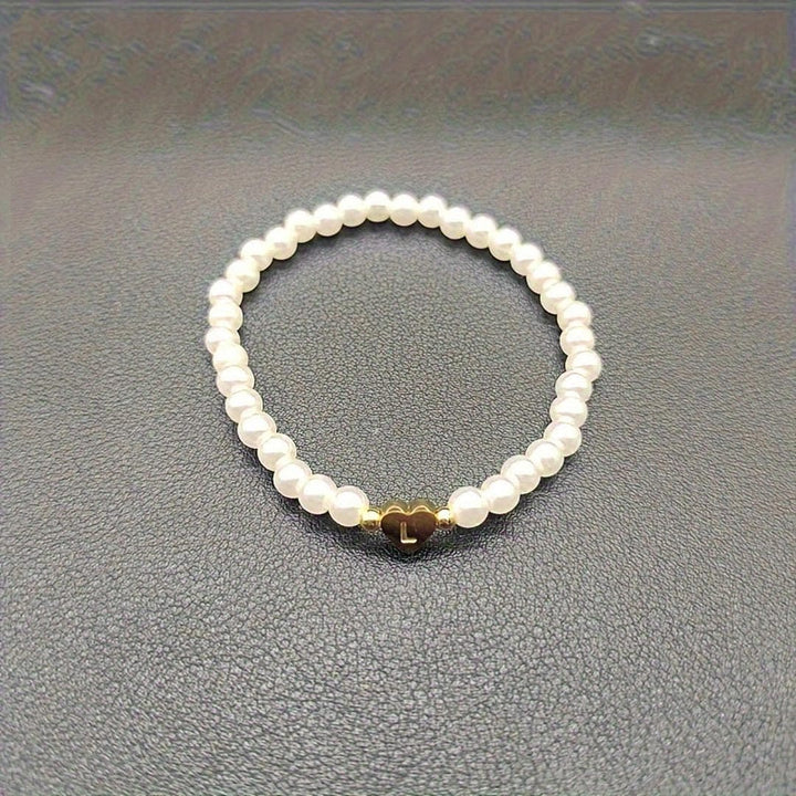 A-Z Pearl Beaded Bracelet
