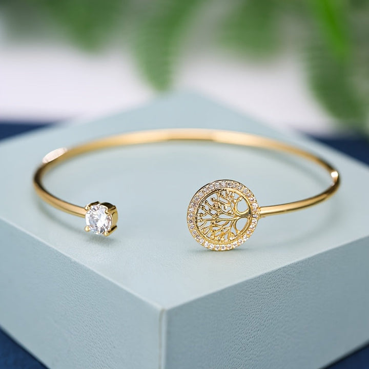 White Gold Bracelet with Tree of Life