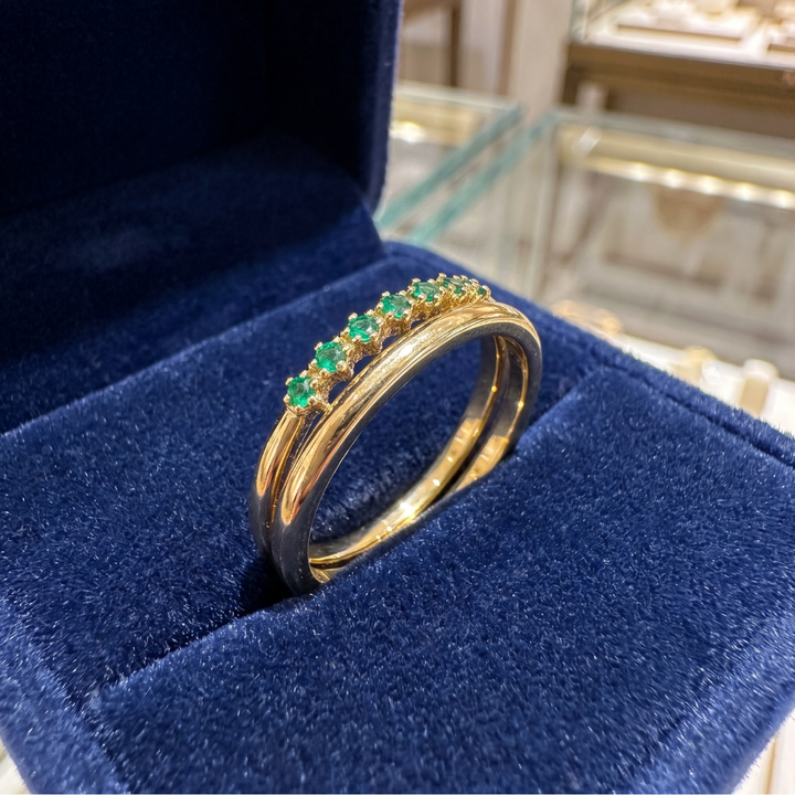 Marissa Emerald Layered Ring