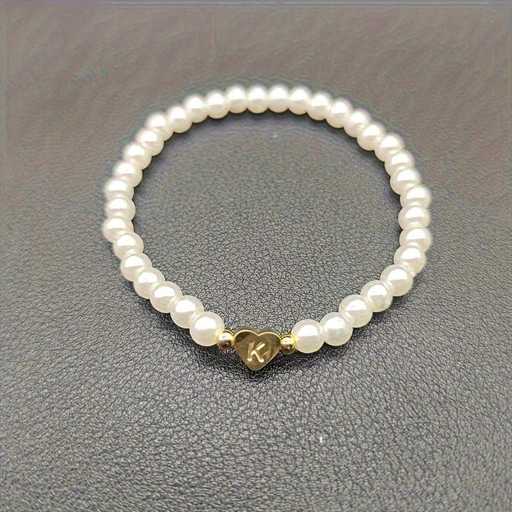 A-Z Pearl Beaded Bracelet