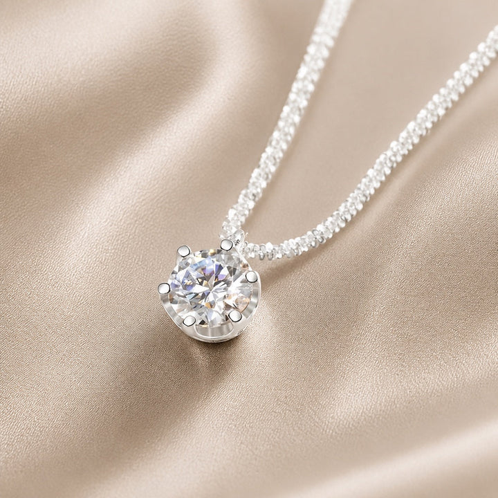 Eternity Necklace with White Gold Zirconia