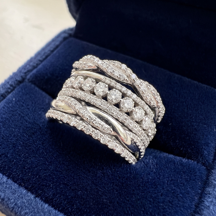 Vintage Layered Zirconia Ring