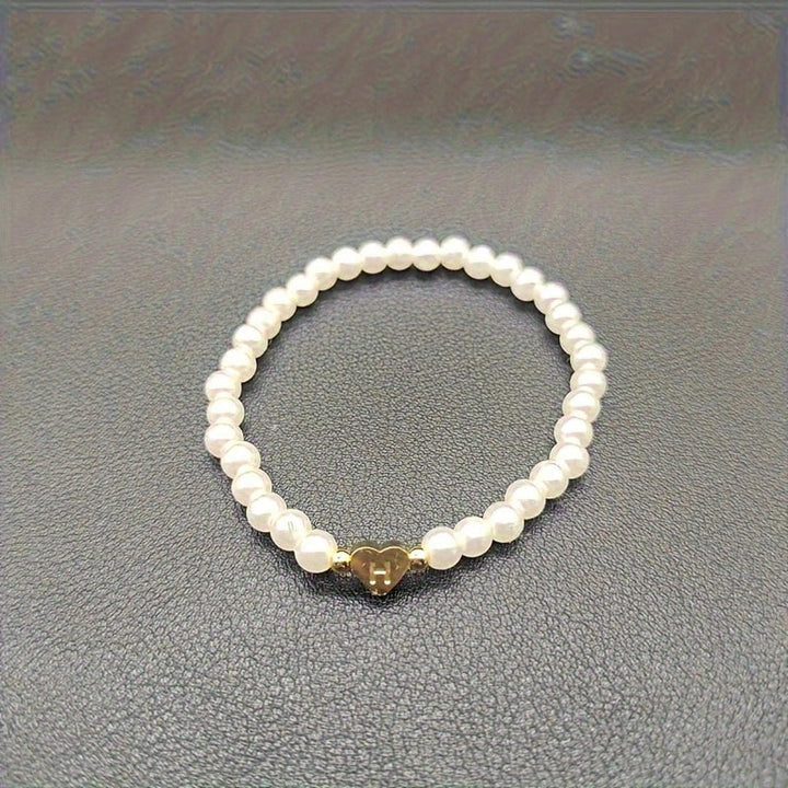 A-Z Pearl Beaded Bracelet