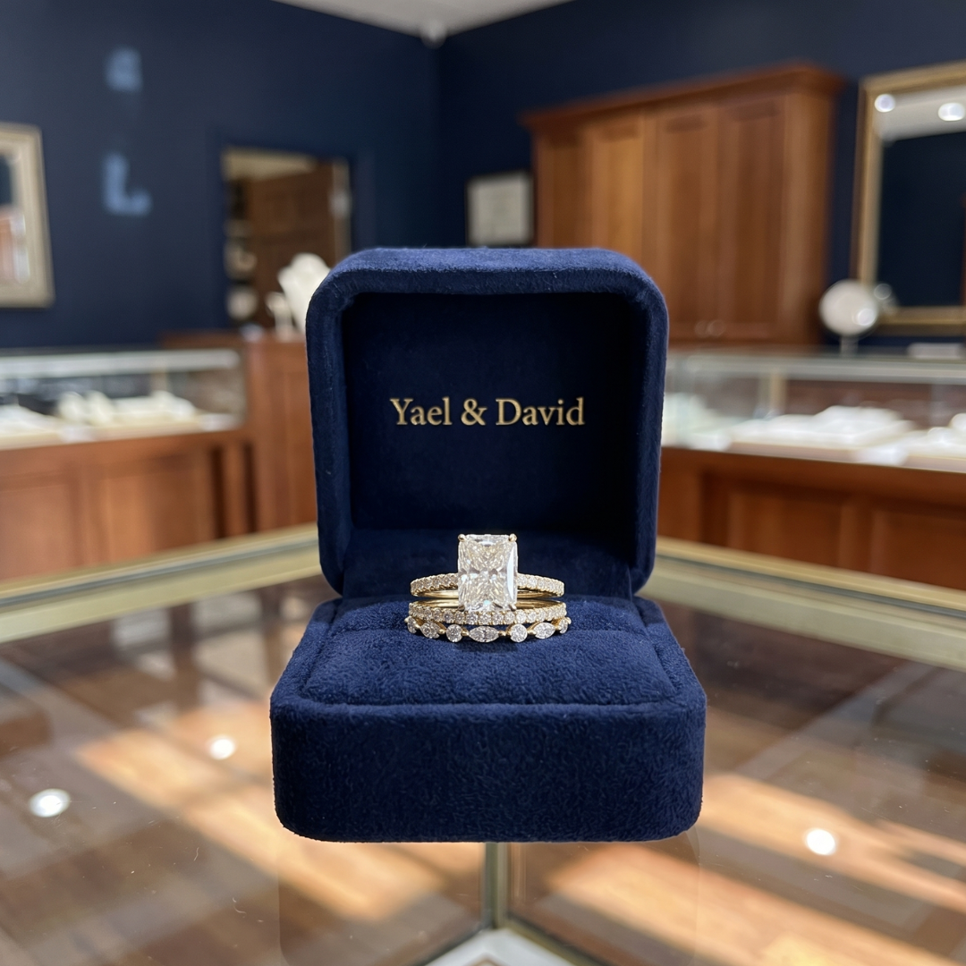 Jaily 3-Piece Wedding Band Set | Gold