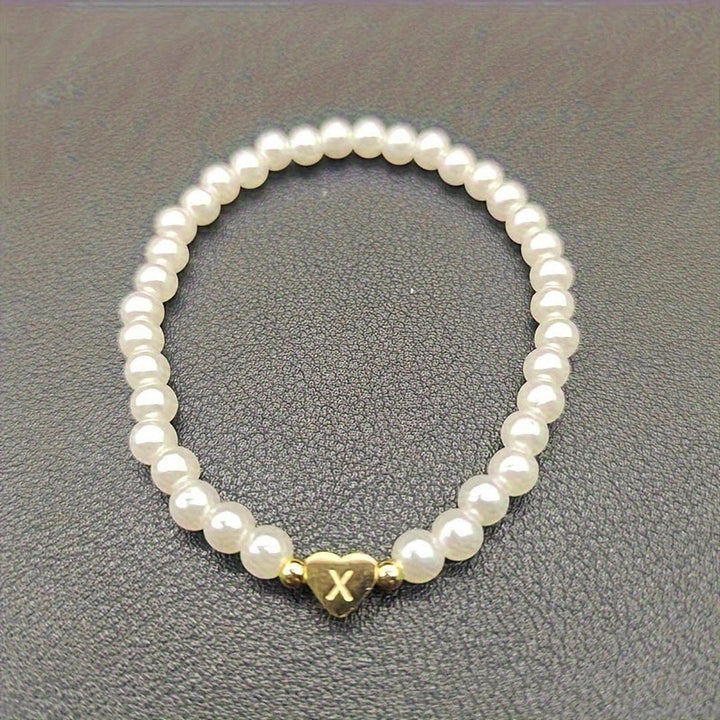 A-Z Pearl Beaded Bracelet